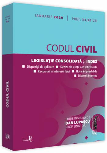 Codul civil - ianuarie 2020 | Prof univ dr Dan Lupascu