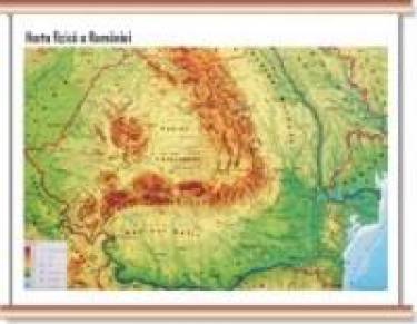 Harta Fizica a Romaniei |