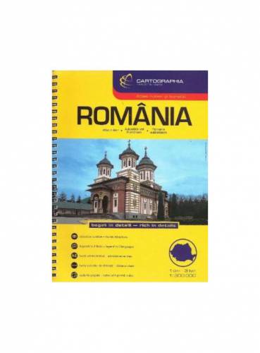 Romania Atlas Rutier / Romania Road Atlas | Cartographia