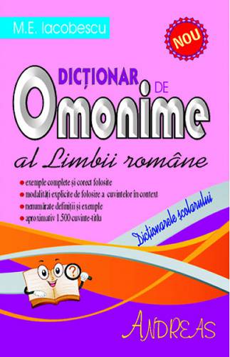 Dictionar de Omonime al Limbii Romane | ME Iacobescu