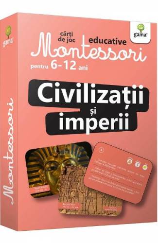 Civilizatii si imperii Carti de joc Montessori pentru 6-12 ani