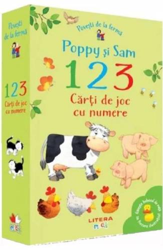 Povesti de la ferma Poppy si Sam 1 - 2 - 3 Carti de joc cu numere