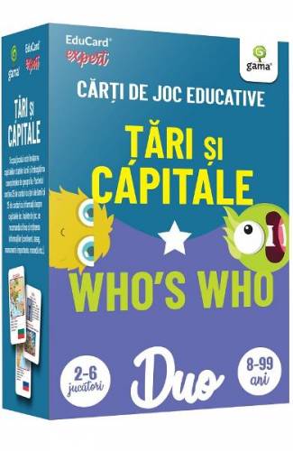 Tari si capitale Who‘s Who Carti de joc educative