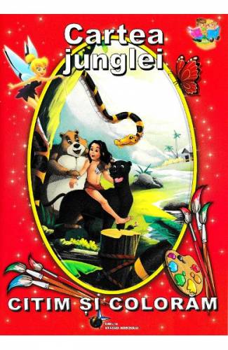Cartea junglei - Citim si coloram