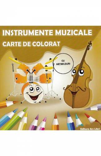 Instrumente muzicale Carte de colorat - Adina Grigore