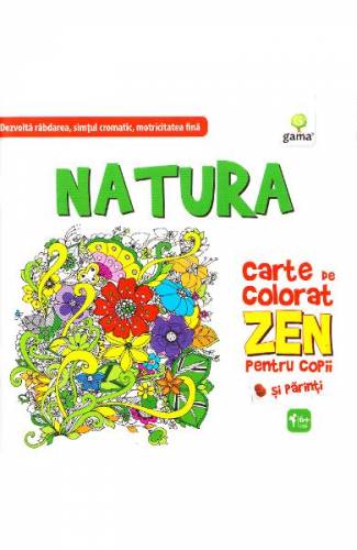 Natura Carte de colorat Zen pentru copii