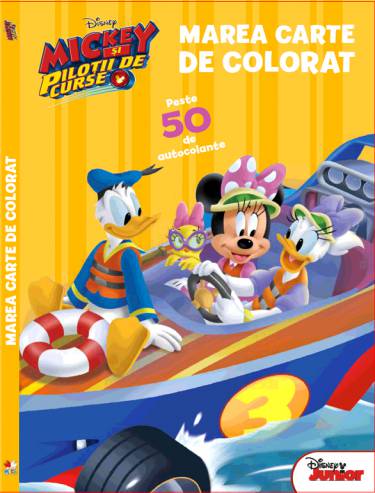 Marea carte de colorat Mickey si pilotii de curse |