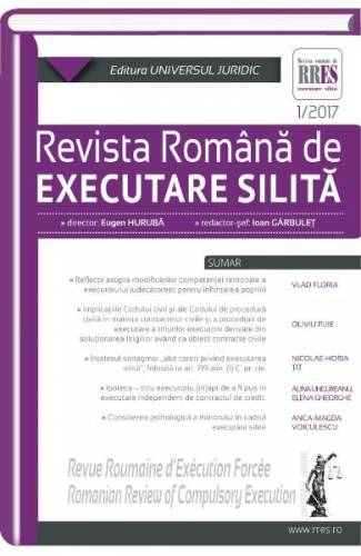 Revista romana de executare silita 1 din 2017 - Garbulet Ioan - Huruba Eugen
