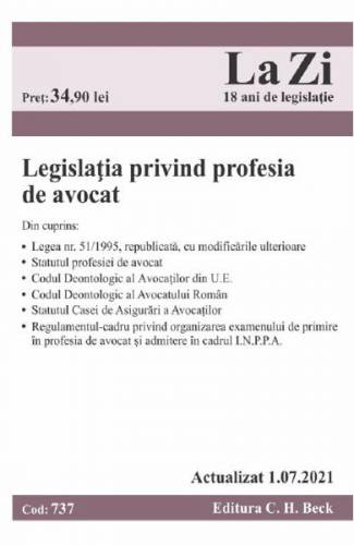 Legislatia privind profesia de avocat Act 1072021