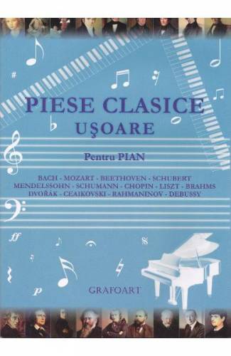 Piese clasice usoare pentru pian