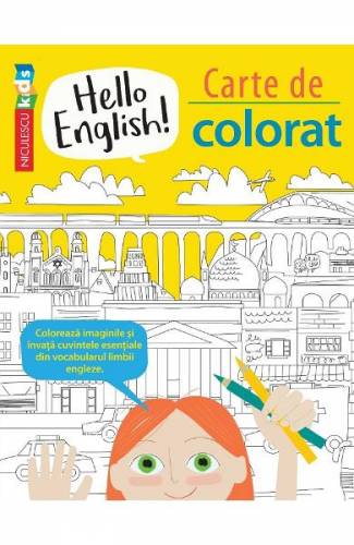 Hello English! Carte de colorat - Sam Hutchinson - Emilie Martin