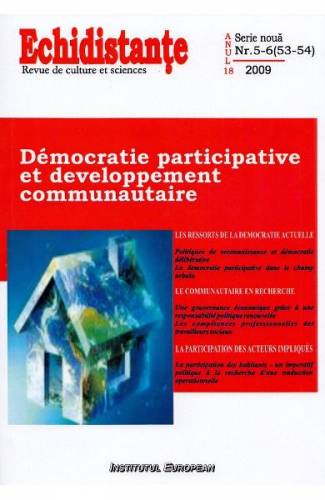 Revista Echidistante Democratie participative et developpement communautaire Nr 5-6 (53-54) 2009