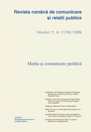 Revista romana de comunicare si relatii publice nr 16 / 2008 |